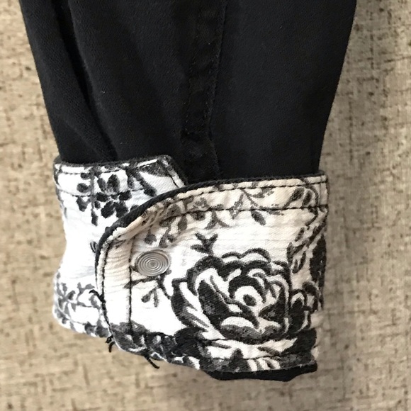 90s Vintage Black Denim Oversized Boyfriend Jacket Shacket - Picture 9 of 14